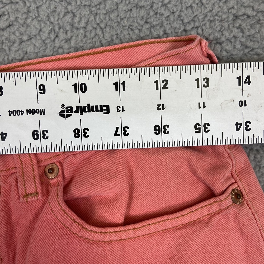 Vintage Gap Jeans Womens 8 Regular Coral Pink High Rise Classic Fit Made in USA - Picture 6 of 10